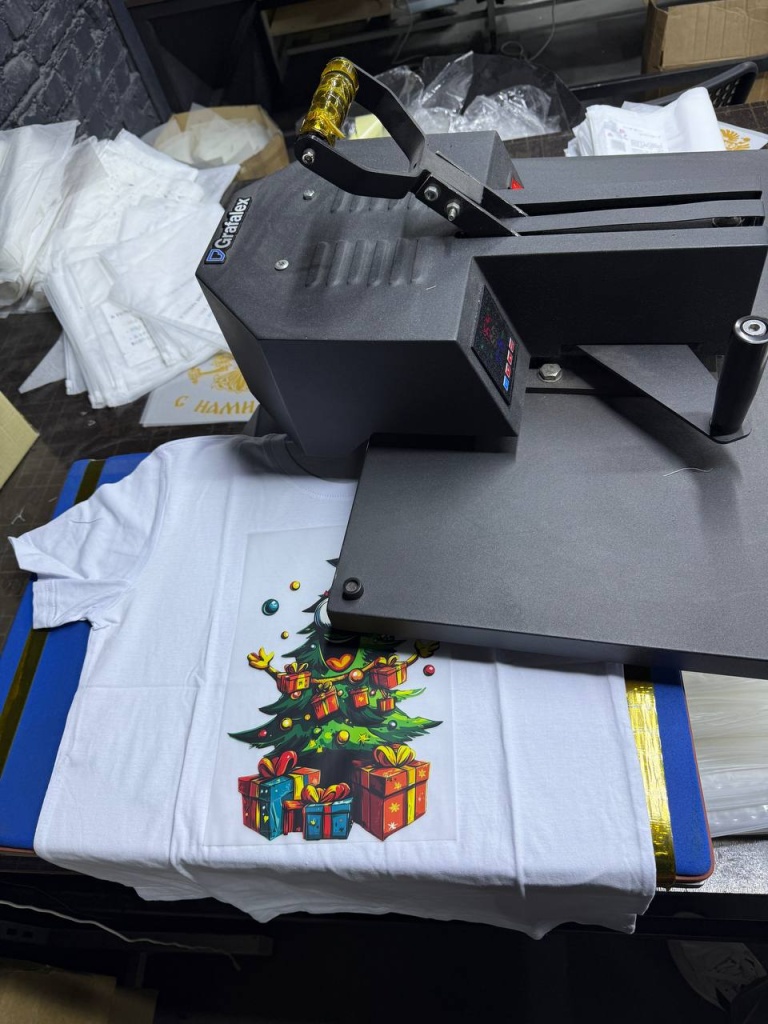 нанесение DTF принта